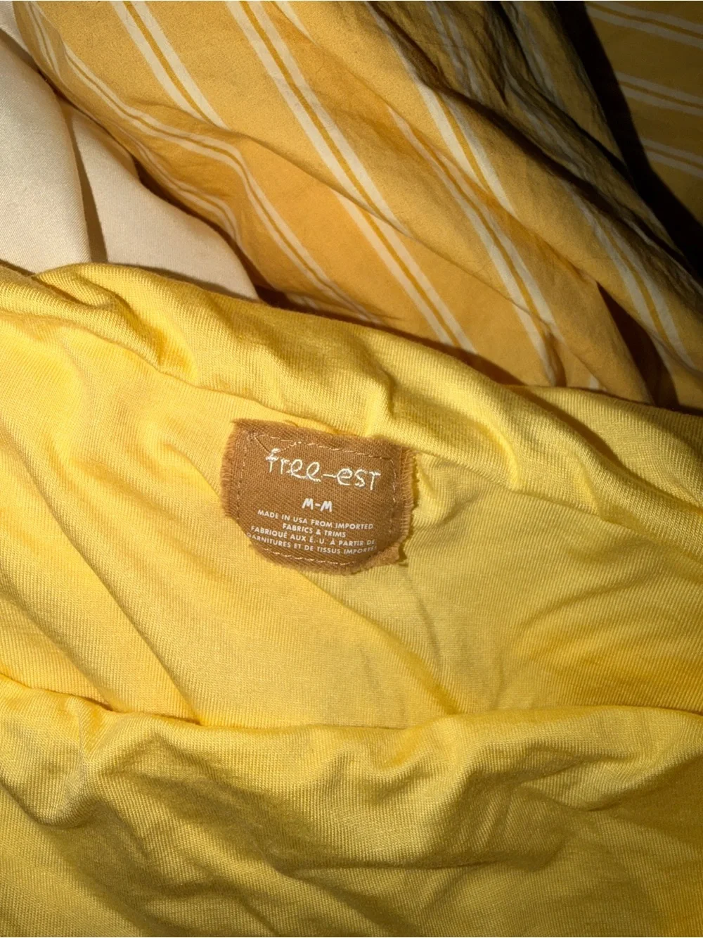 Free People Clea Mini Dress in Banana (butter yellow)